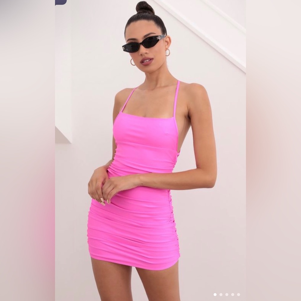 pink dress, NEVER WORN!!